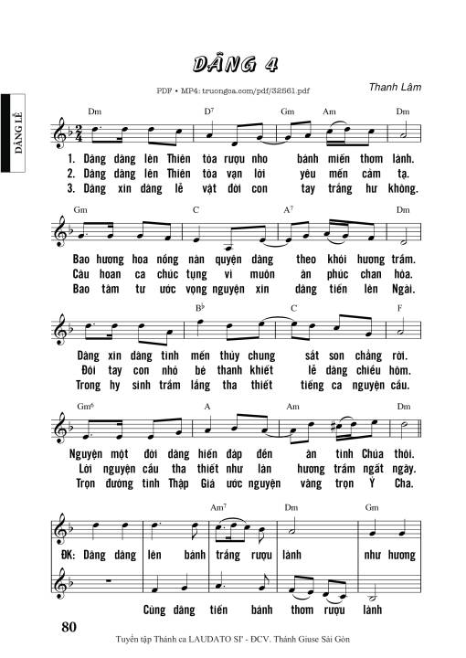 Dâng 4 - Thanh Lâm