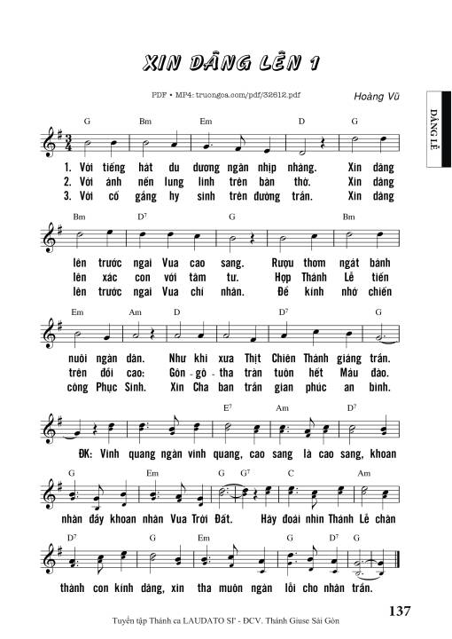 Xin Dâng Lên 1 - Hoàng Vũ