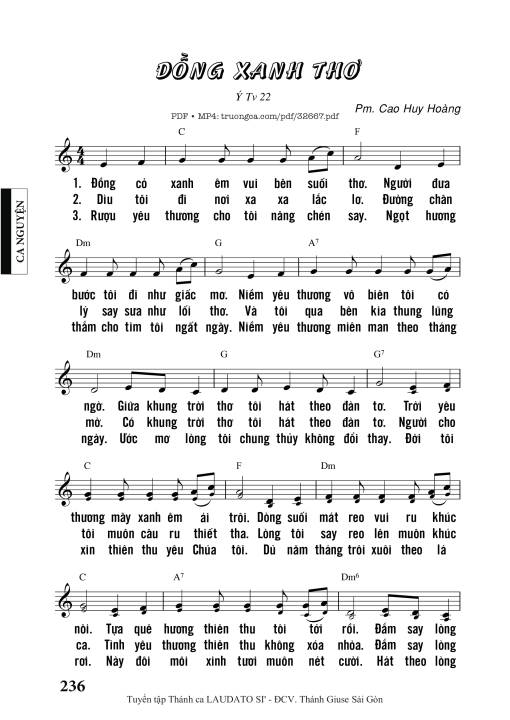 Đồng Xanh Thơ - Cao Huy Hoàng