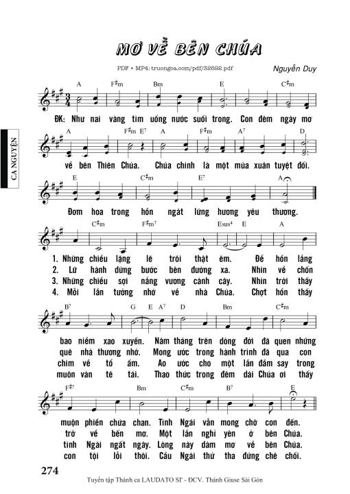 Mơ Về Bên Chúa - Nguyễn Duy