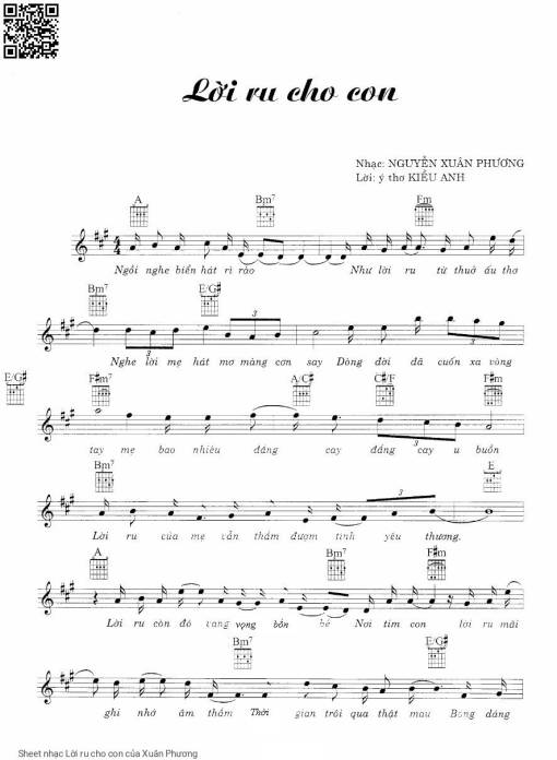 Lời ru cho con - Xuân Phương