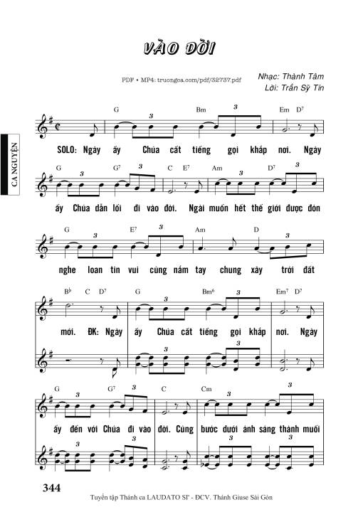 Vào Đời - Thành Tâm