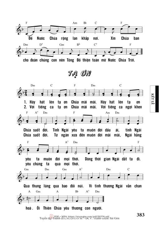 Tạ Ơn - Khuyết Danh