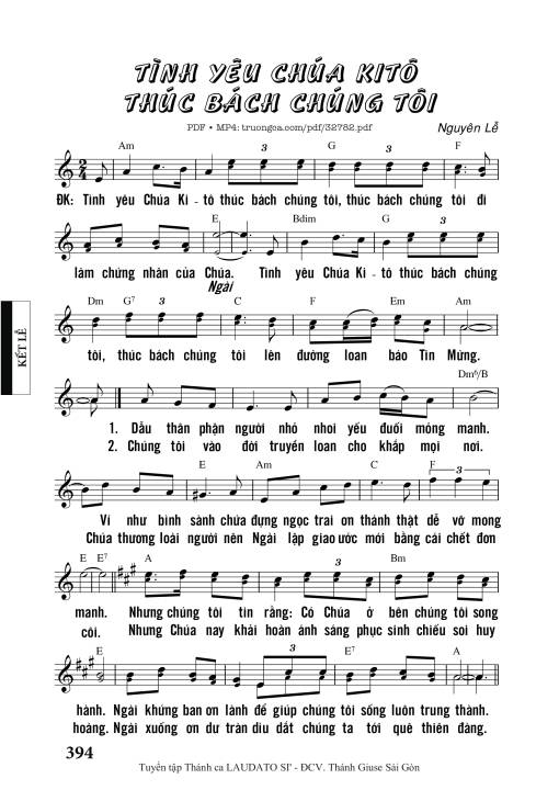 Tình Yêu Chúa Kitô Thúc Bách Chúng Tôi