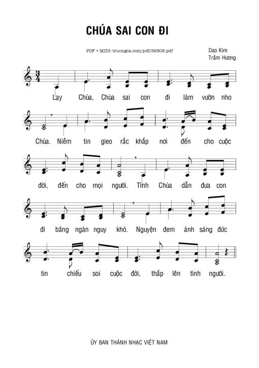 Chúa Sai Con Đi - Trầm Hương