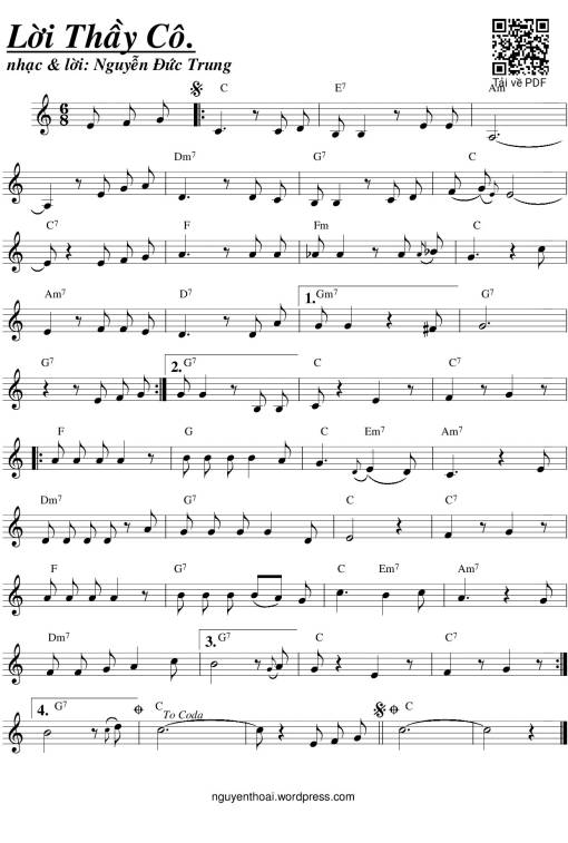 Lời Thầy Cô - Nguyễn Đức Trung