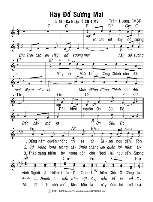 Hãy Đổ Sương Mai