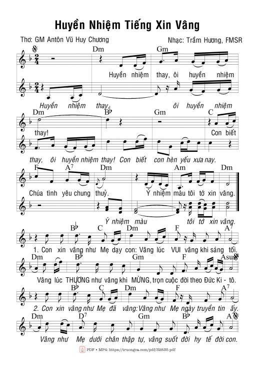 Huyền Nhiệm Tiếng Xin Vâng