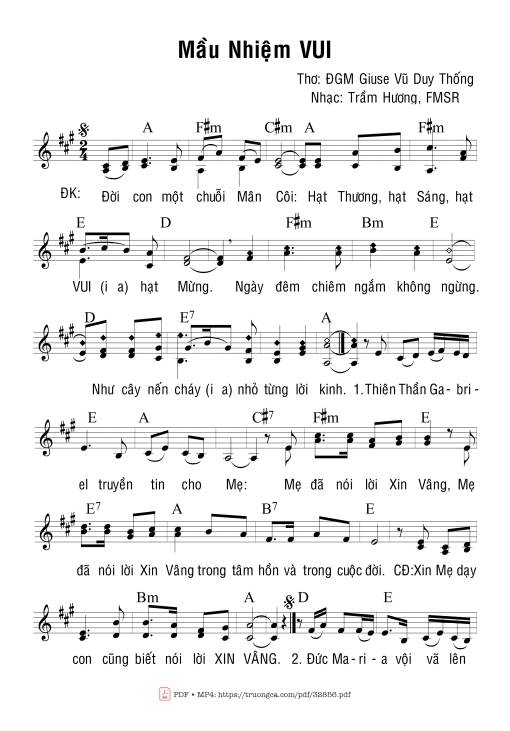 Mầu Nhiệm Vui - Trầm Hương