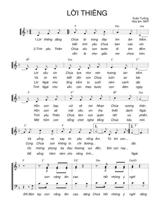 Lời thiêng - Xuân Tưởng