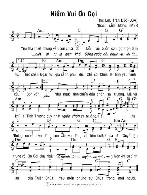 Niềm Vui Ơn Gọi