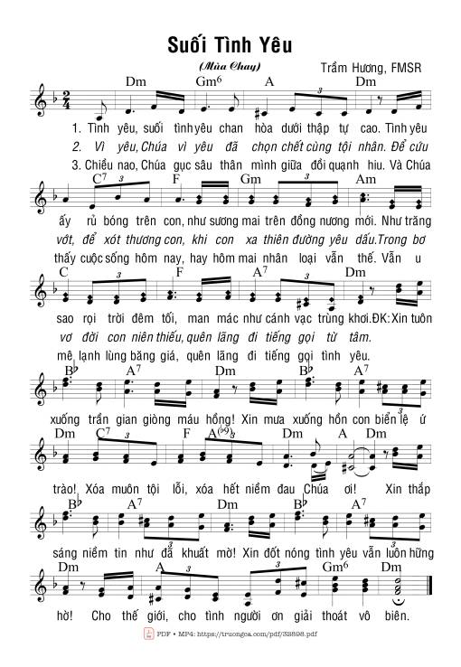 Suối Tình Yêu - Trầm Hương