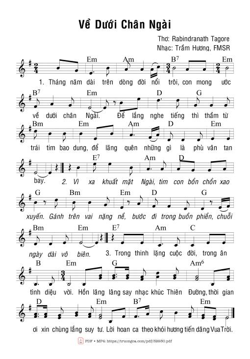 Về Dưới Chân Ngài