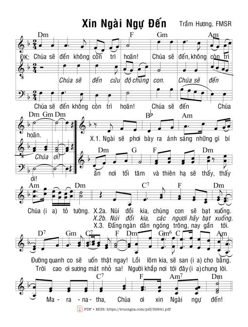 Xin Ngài Ngự Đến