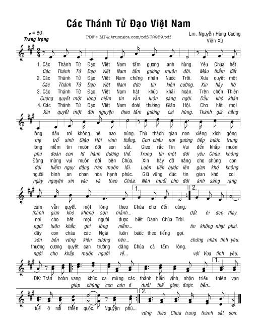 Các Thánh Tử Đạo Việt Nam