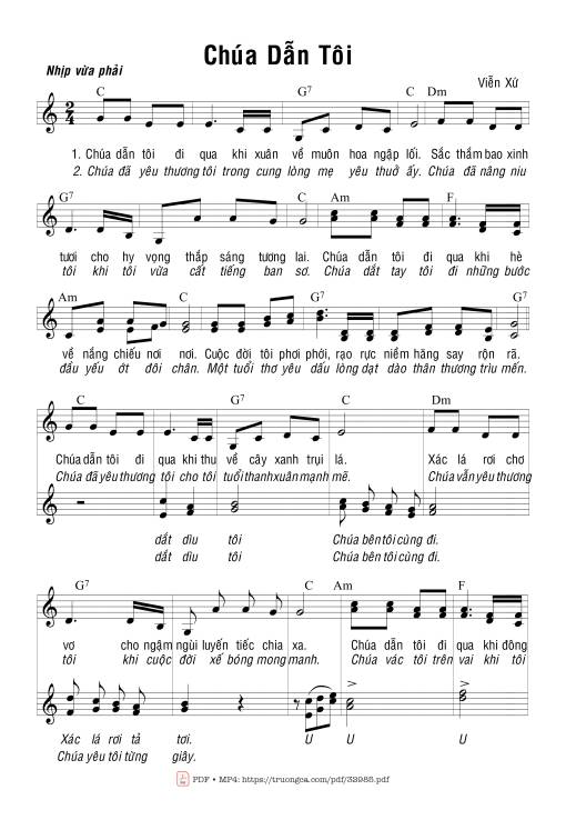 Chúa Dẫn Tôi (4 Bè)