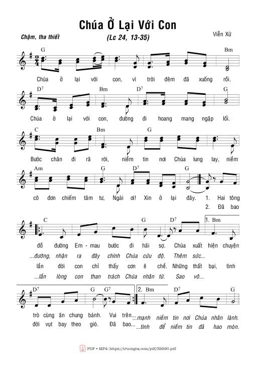 Chúa Ở Lại Với Con