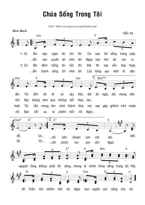 Chúa Sống Trong Tôi