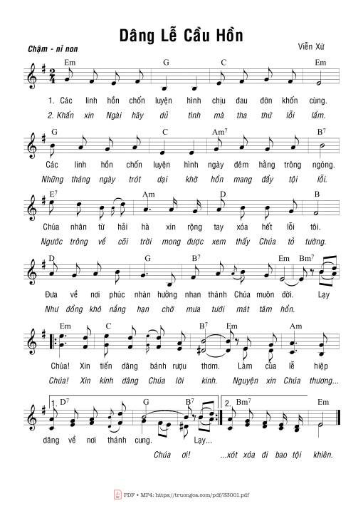 Dâng Lễ Cầu Hồn