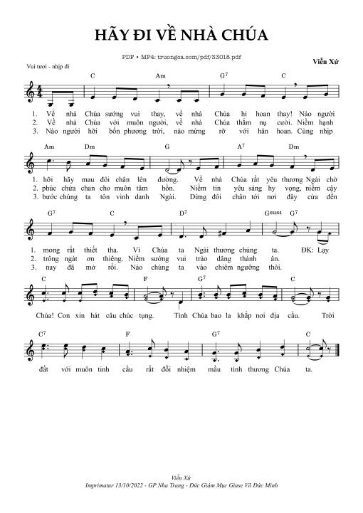 Hãy Đi Về Nhà Chúa