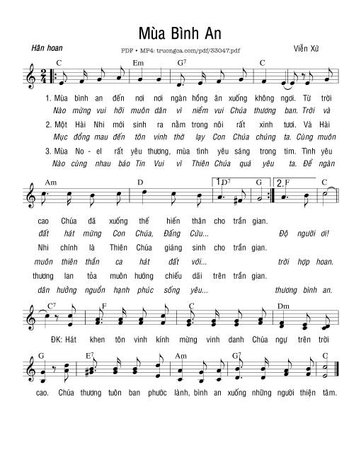 Mùa Bình An - Viễn Xứ