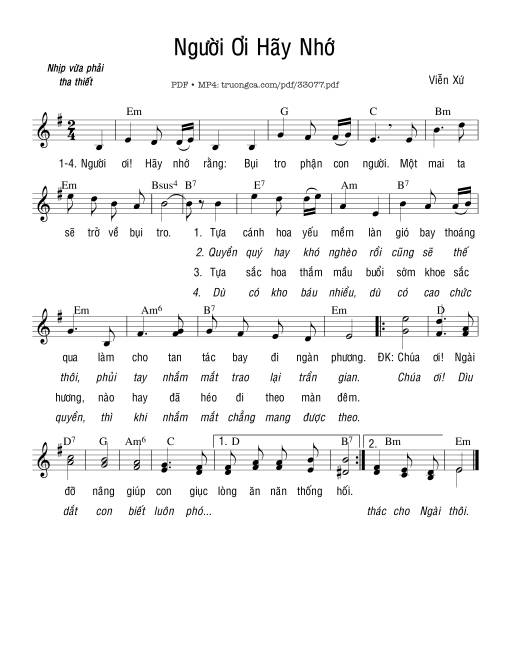 Người Ơi Hãy Nhớ