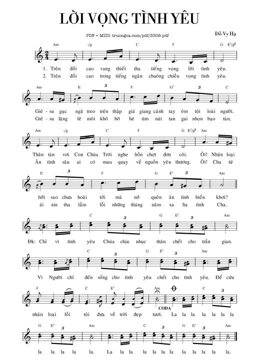 Lời vọng tình yêu