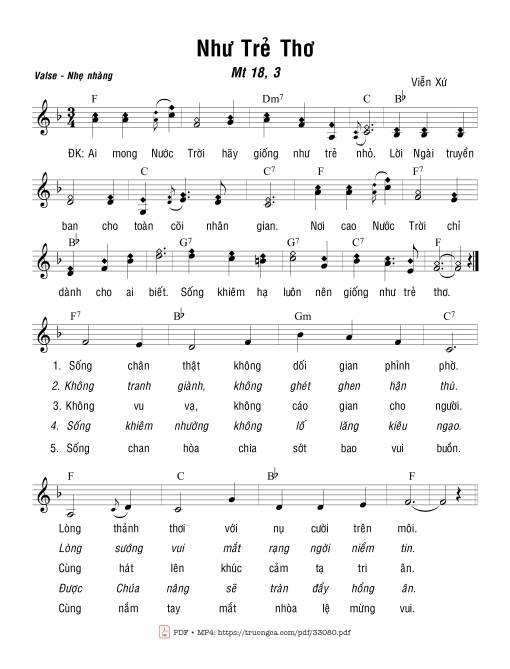 Như Trẻ Nhỏ - Viễn Xứ