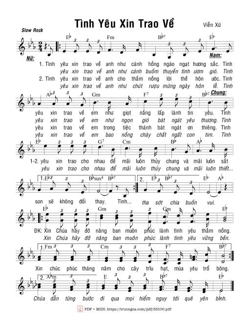 Tình Yêu Xin Trao Về