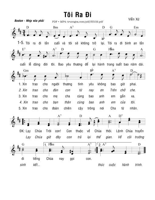 Tôi Ra Đi - Viễn Xứ