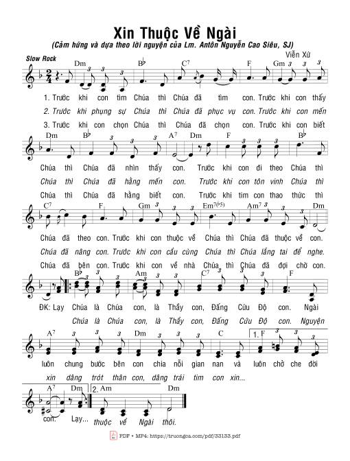 Xin Thuộc Về Ngài