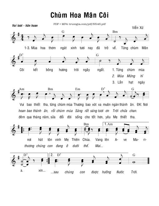 Chùm Hoa Mân Côi - Viễn Xứ