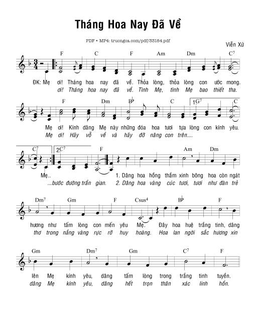 Tháng Hoa Nay Đã Về