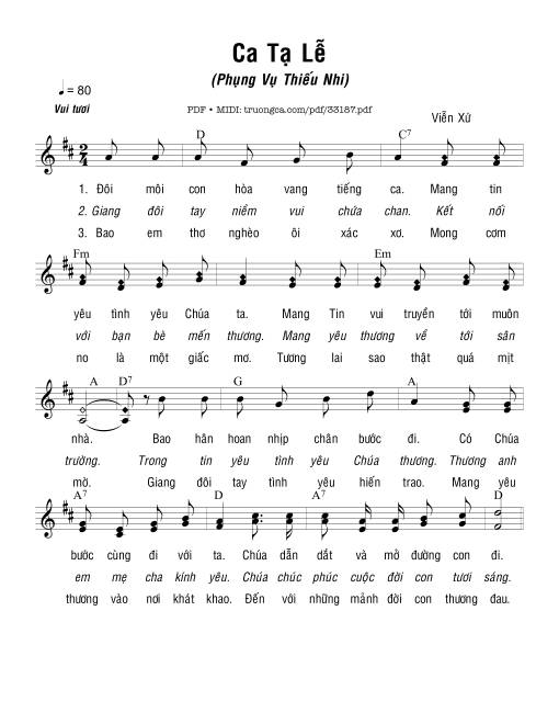 Ca Tạ Lễ - Viễn Xứ