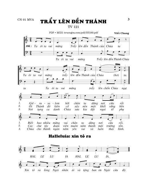 Thánh Vịnh 121, Trẩy Lên Đền Thánh