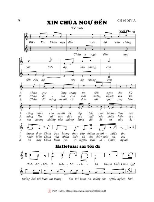 Thánh Vịnh 145, Xin Chúa Ngự Đến