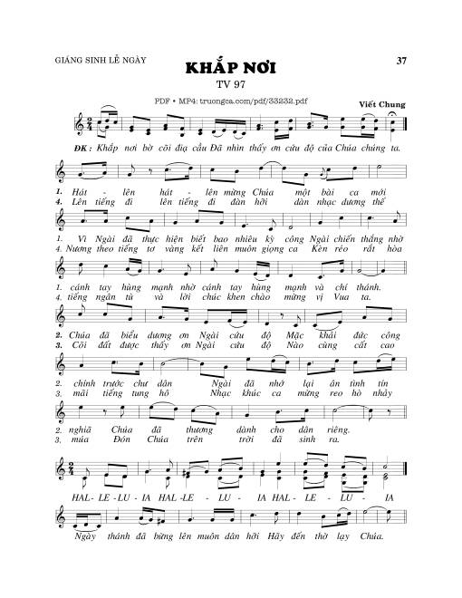 Thánh Vịnh 97, Khắp Nơi