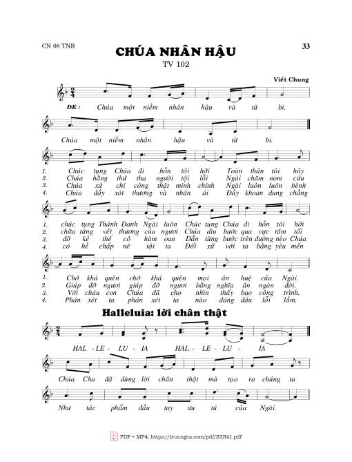 Thánh Vịnh 102, Chúa Nhân Hậu