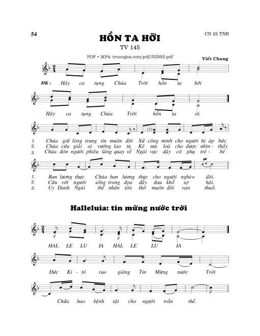 Thánh Vịnh 145, Hồn Ta Hỡi