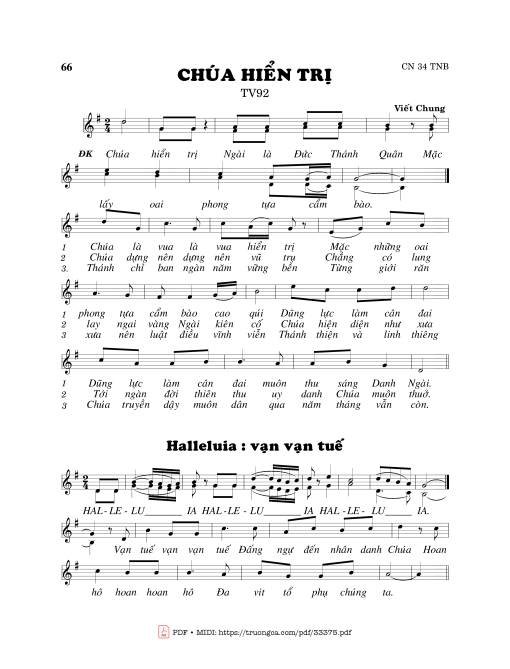 Thánh Vịnh 92, Chúa Hiển Trị 1