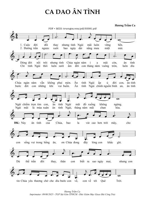 Ca Dao Ân Tình - Hương Trầm Ca