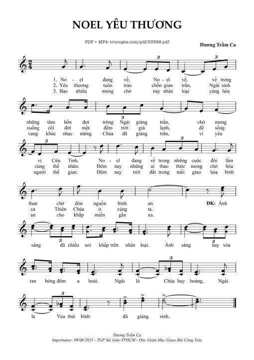 Noel Yêu Thương - Hương Trầm Ca