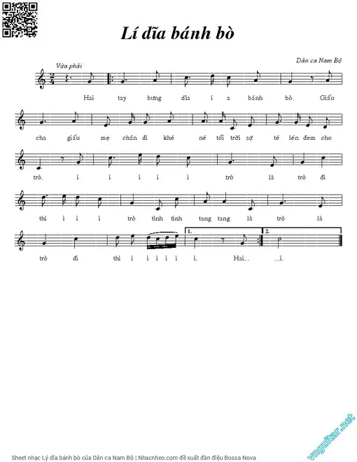 Lý dĩa bánh bò - Dân Ca Nam Bộ