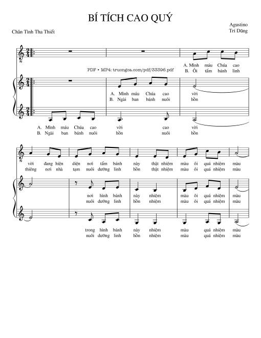 Bí Tích Cao Quý - Agustino Trí Dũng