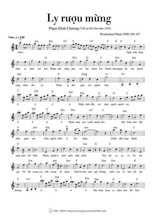 Ly rượu mừng - Phạm Đình Chương