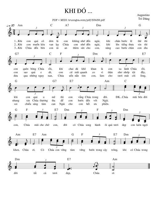 Khi Đó… - Agustino Trí Dũng