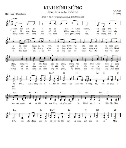 Kinh Kính Mừng - Agustino Trí Dũng
