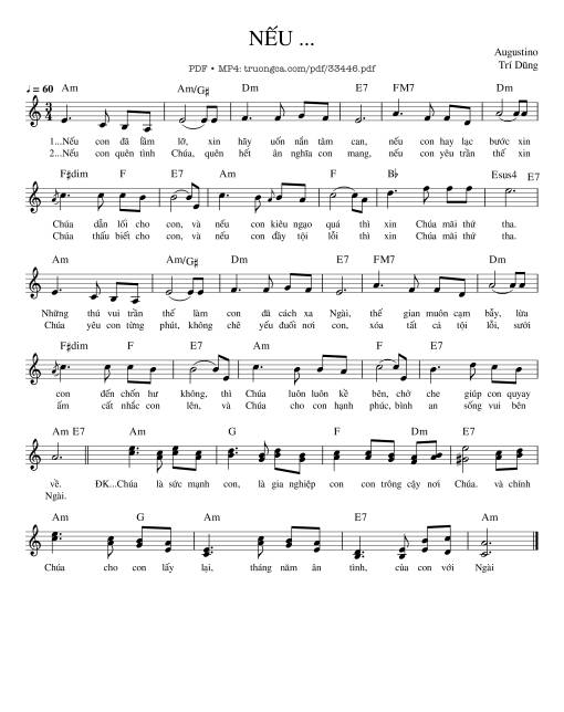 Nếu.. - Agustino Trí Dũng