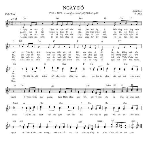 Ngày Đó - Agustino Trí Dũng