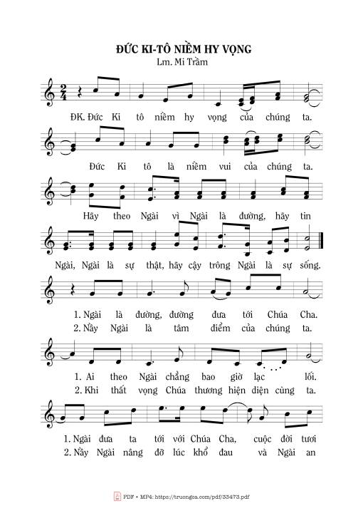 Đức Kitô Niềm Hy Vọng